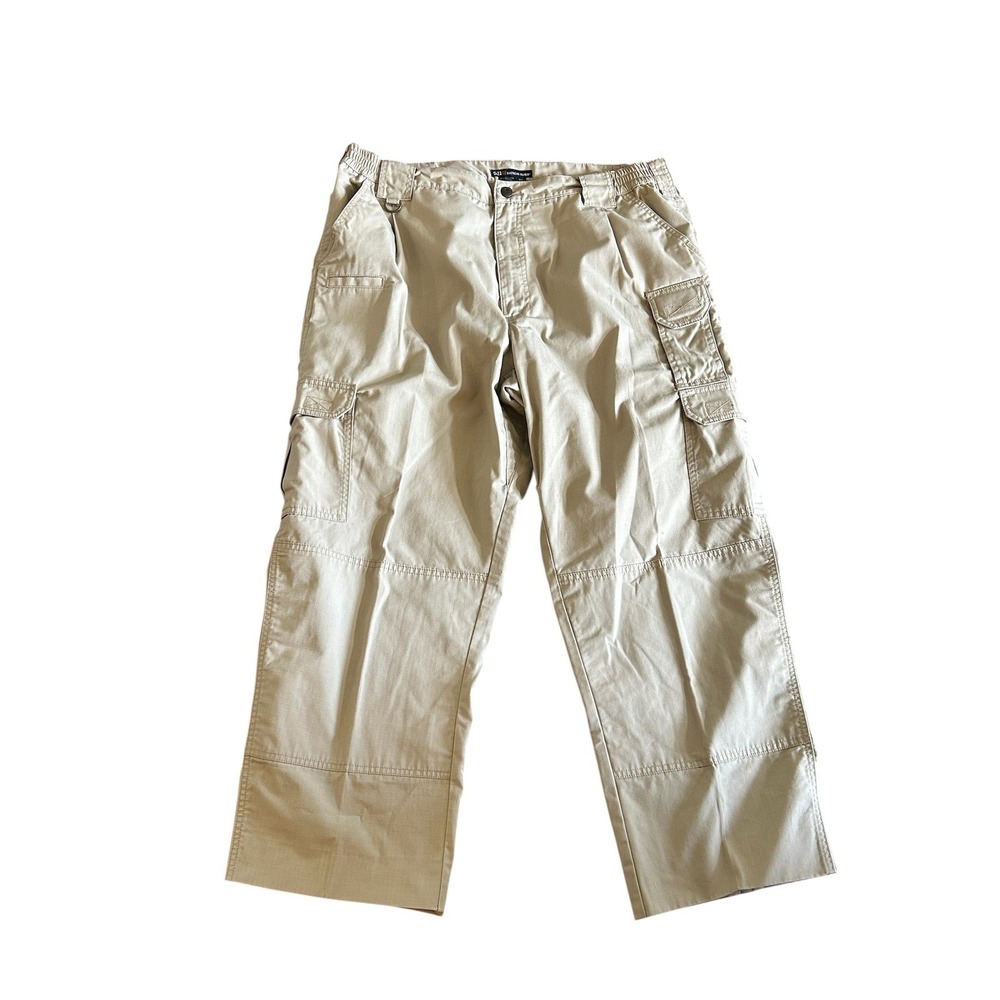 5.11 Tactical Series Mens Cargo Pants Khaki Tan Ripstop‎ Sz 40 Workwear Outdoor